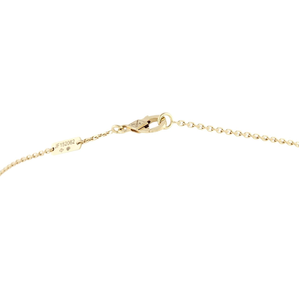 Van Cleef & Arpels Vintage Alhambra Mother of Pearl 18k Yellow Gold Necklace