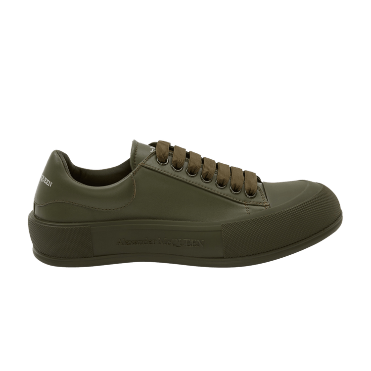 Alexander McQueen Deck Lace Plimsoll Khaki