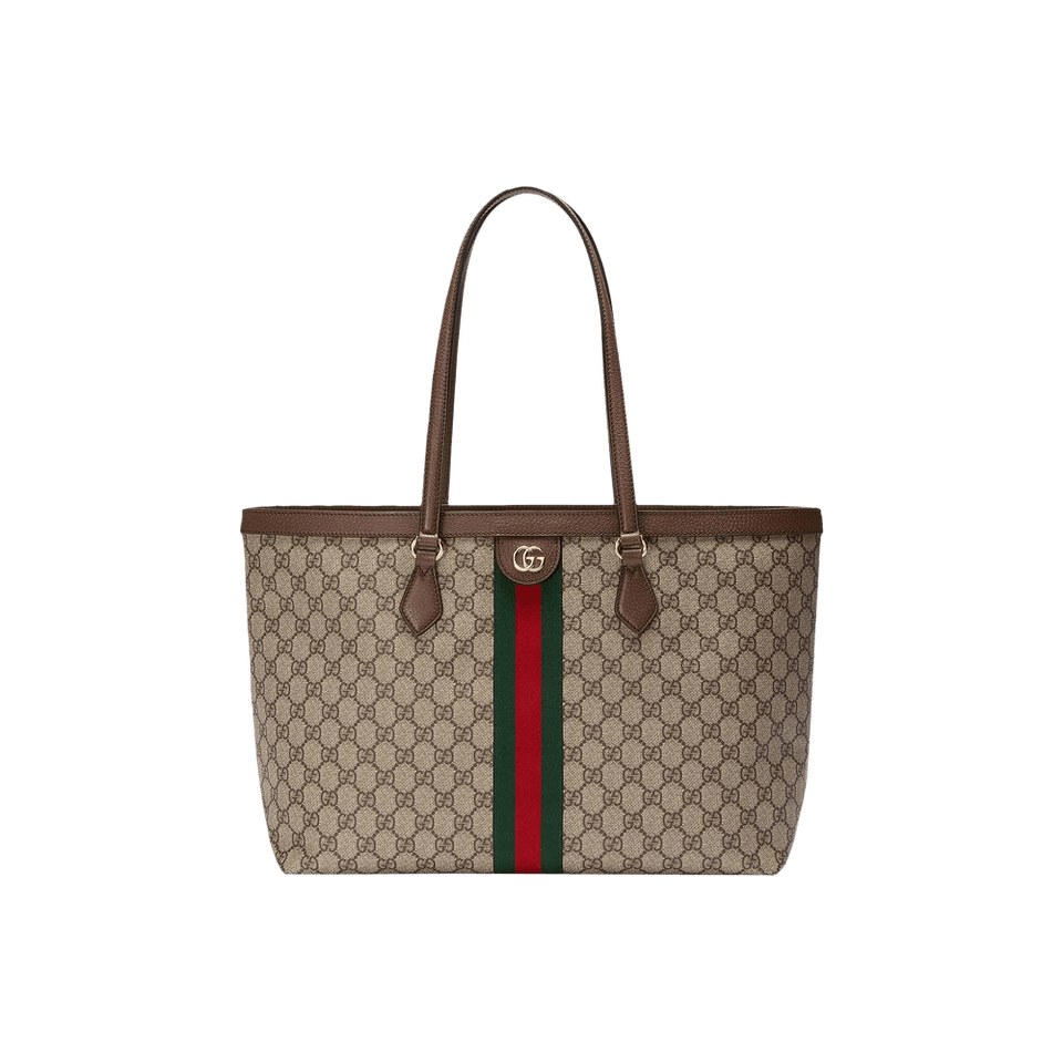 Gucci Ophidia GG Medium Tote Beige/Ebony