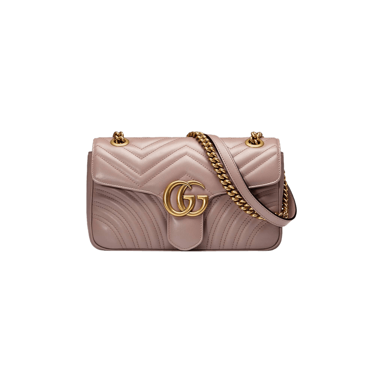 Gucci GG Marmont Matelassé Shoulder Bag Dusty Pink