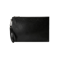 Gucci GG Embossed Pouch Black