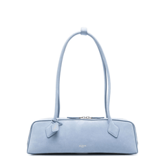 Alaia Le Teckel Medium Cotton Shoulder Bag - Bleu Denim