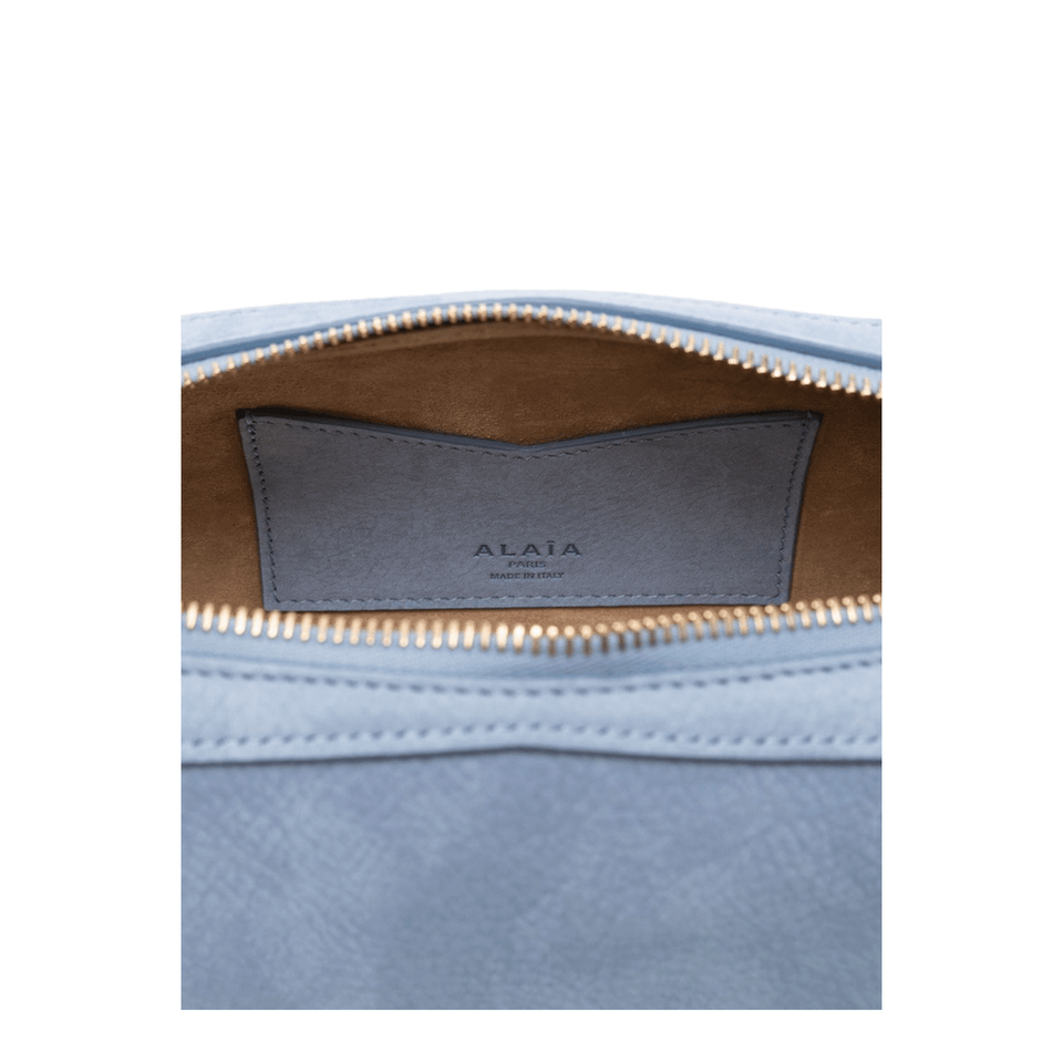 Alaia Le Teckel Medium Cotton Shoulder Bag - Bleu Denim