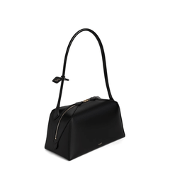 Alaia Le Bouledogue Medium Calfskin Shoulder Bag - Noir