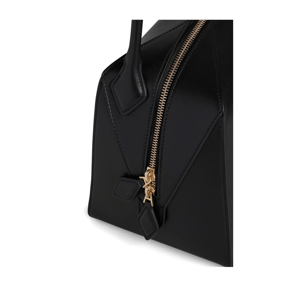 Alaia Le Bouledogue Medium Calfskin Shoulder Bag - Noir