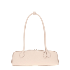 Alaia Le Teckel Medium Nubuck Shoulder Bag - Powder Pink