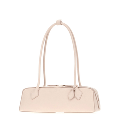 Alaia Le Teckel Medium Nubuck Shoulder Bag - Powder Pink