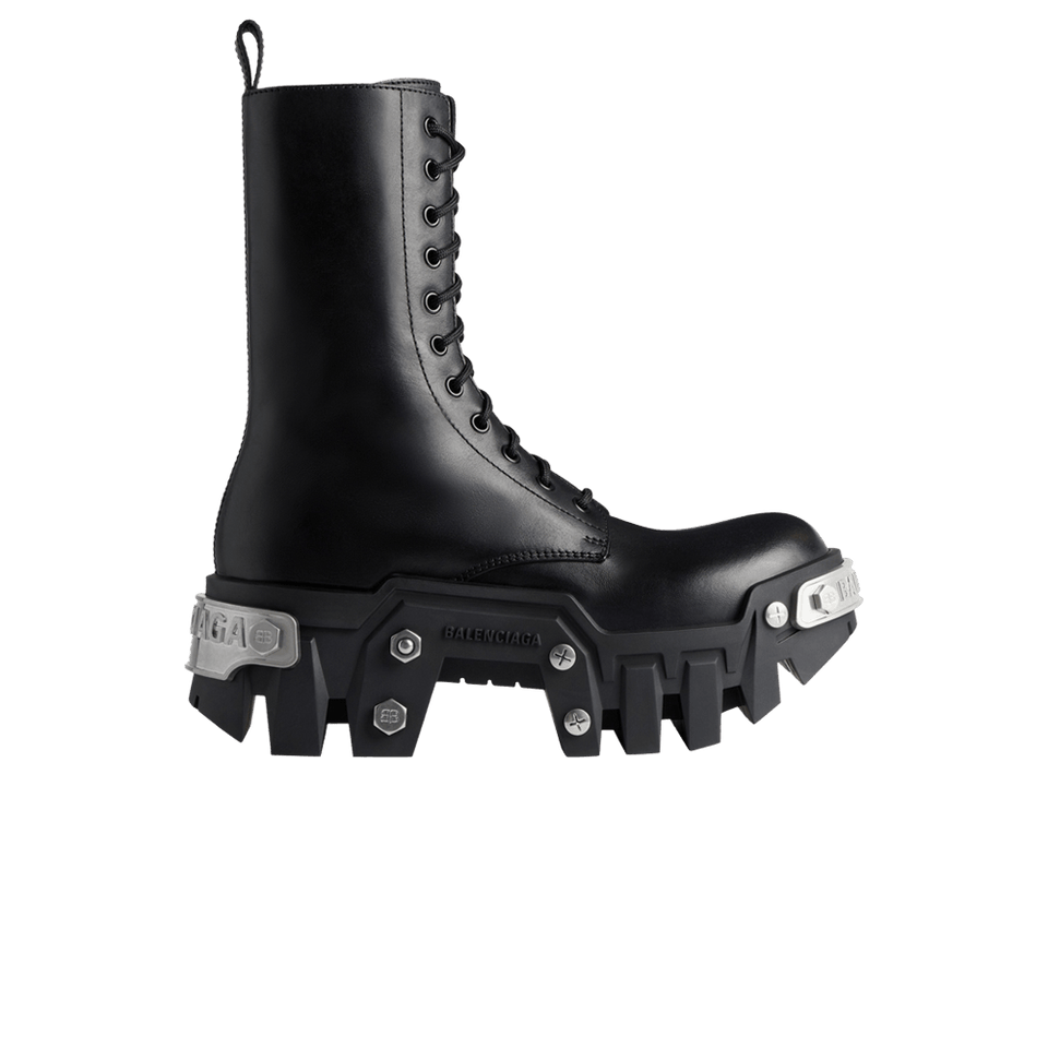 Balenciaga Bulldozer Lace-up Boot Black