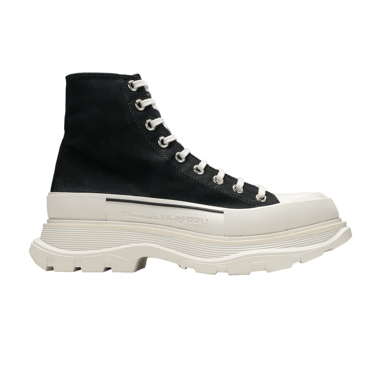Alexander McQueen Tread Slick Boots Black White