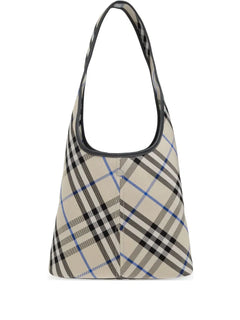 Check-pattern tote bag