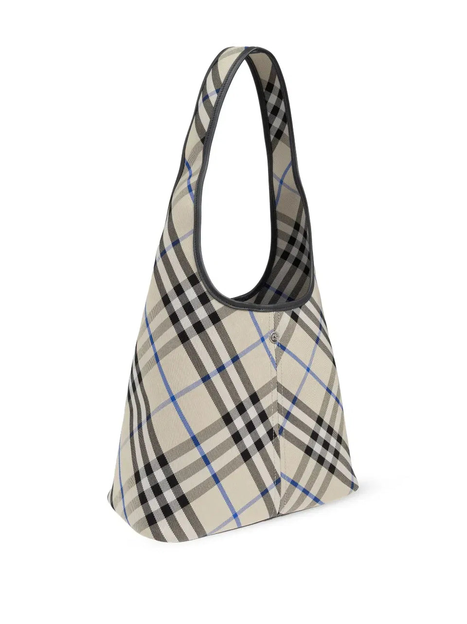Check-pattern tote bag