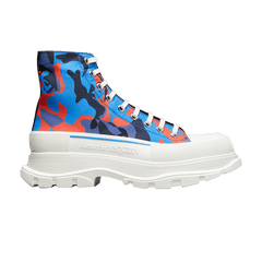 Alexander McQueen Tread Slick High Blue Red Camo