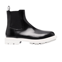 Alexander McQueen Chelsea Boot Black White