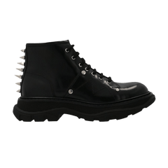 Alexander McQueen Wmns Tread Slick Lace Up Boot 'Black Spikes'