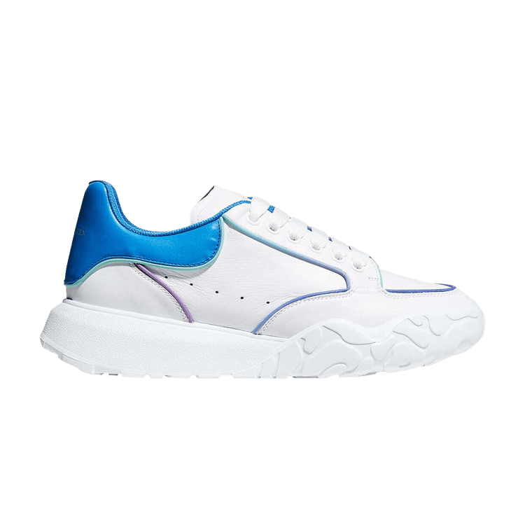 Alexander McQueen Oversized Court Trainer White Lake Blue