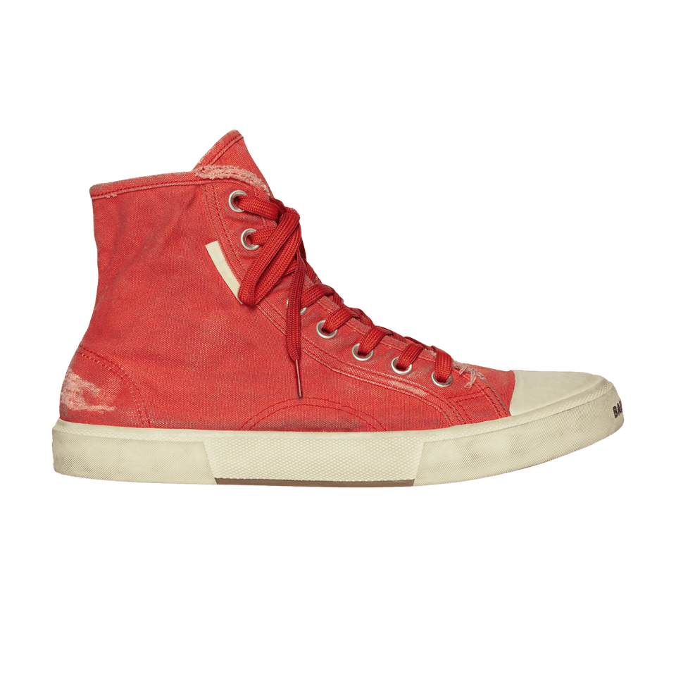 Balenciaga Paris High Destroyed - Red
