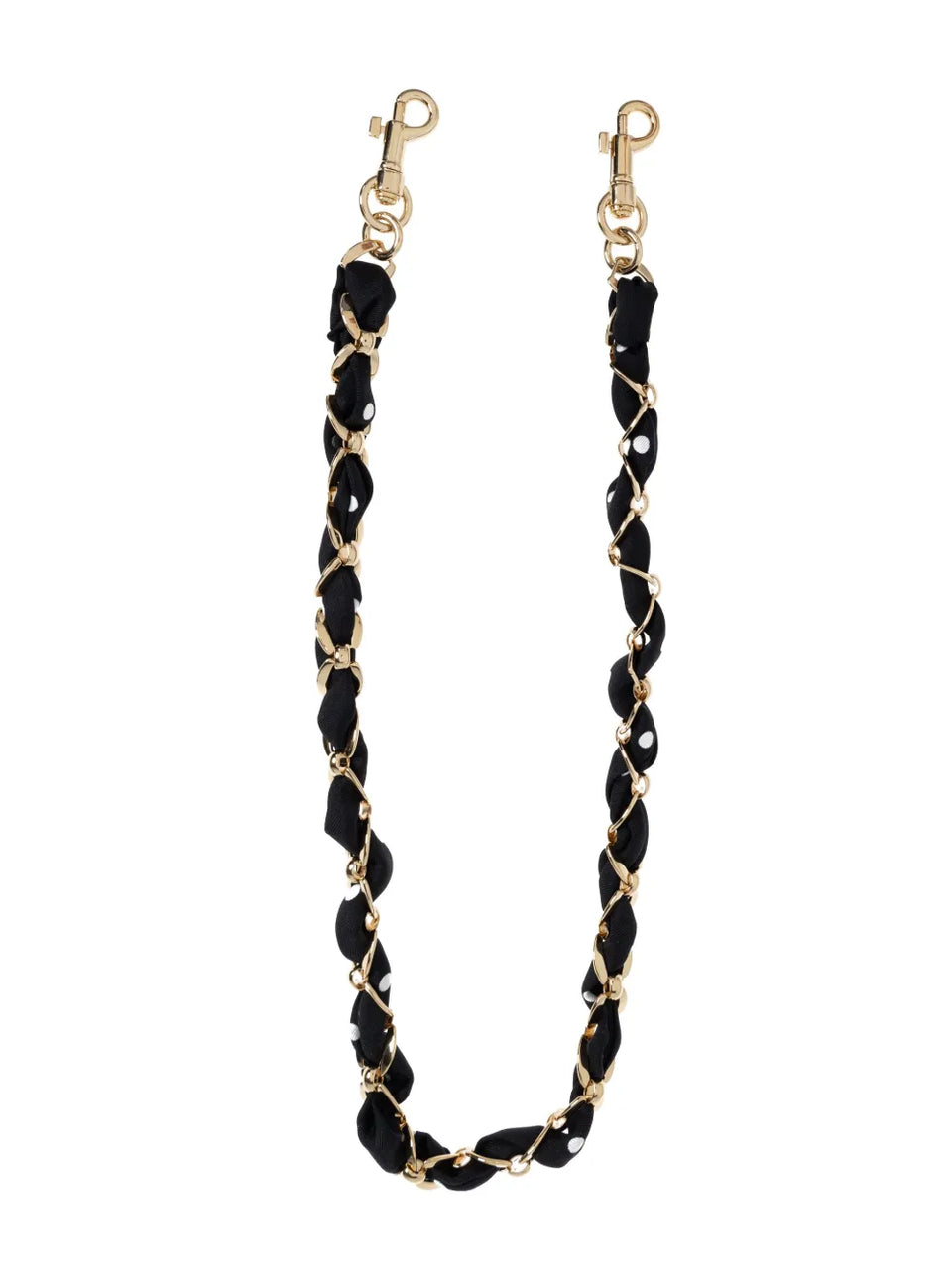 calf leather chain-link bag strap