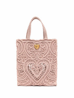 small Beatrice cordonetto-lace tote bag