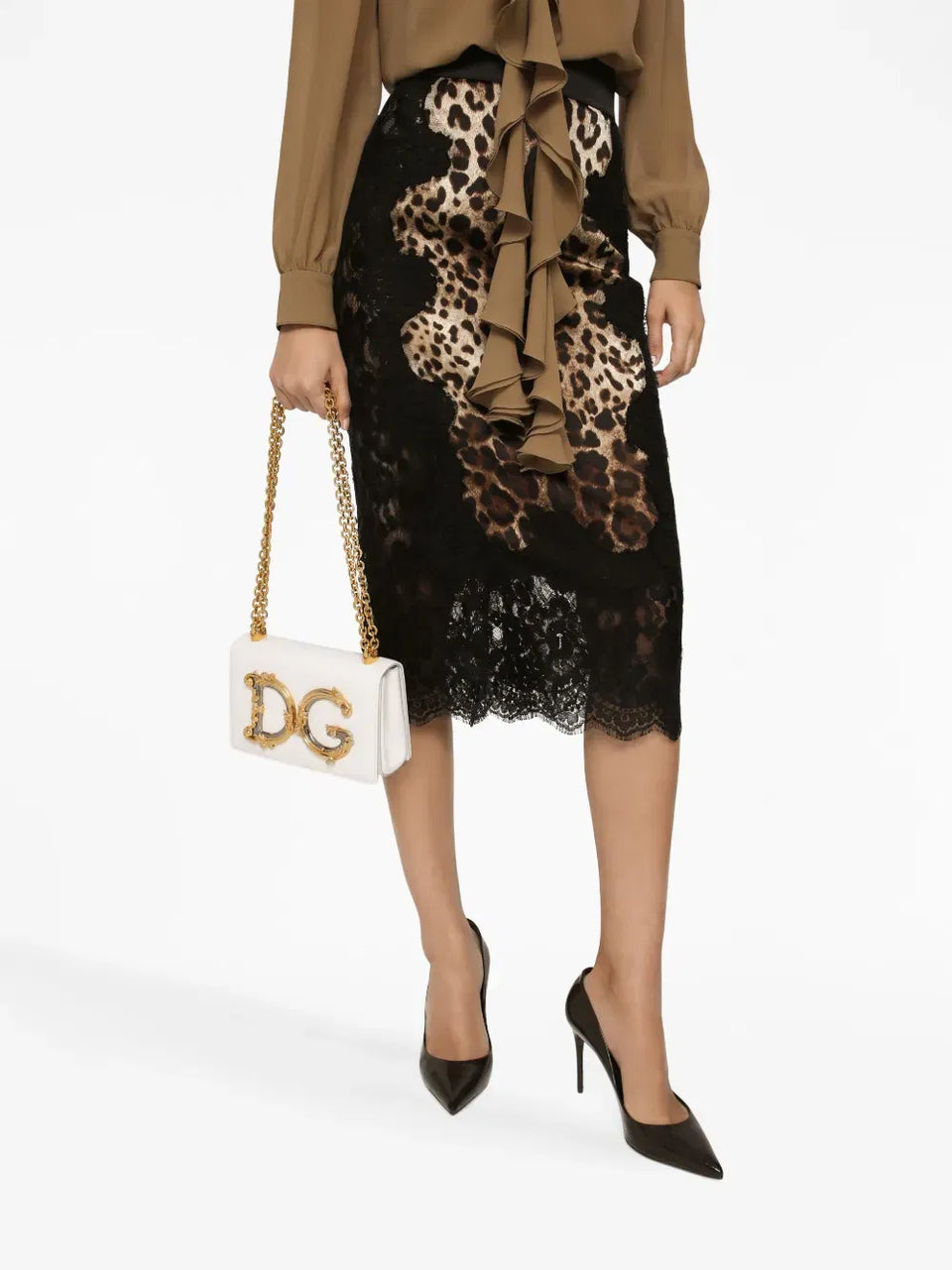 logo-plaque lambskin crossbody bag