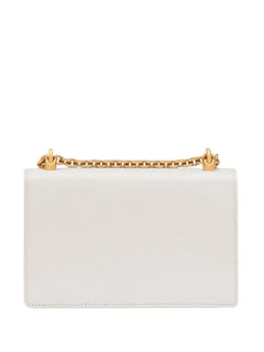 logo-plaque lambskin crossbody bag