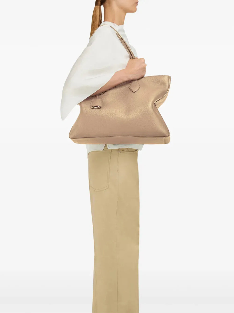medium leather tote bag