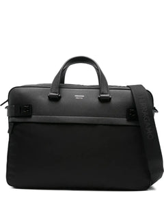 Gancini-motif laptop bag