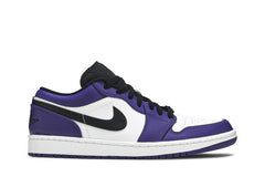 JORDAN 1 LOW COURT PURPLE WHITE