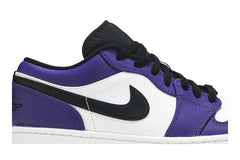 JORDAN 1 LOW COURT PURPLE WHITE