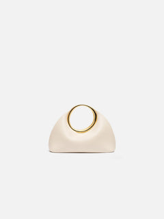 Jacquemus The Small Calino Nappa Leather Handbag Light Ivory