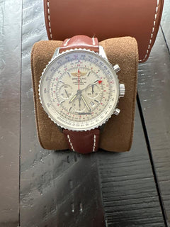 Breitling Navitimer GMT1 B04 Chronograph Gmt 48 Brown Leather Strap