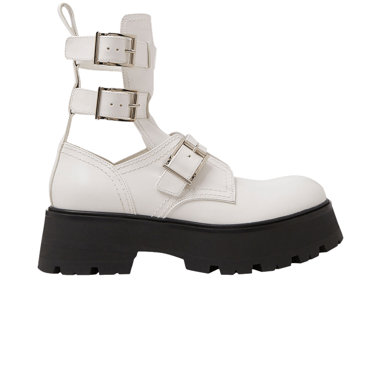 Alexander McQueen Wmns Buckle Fastening Ankle Boots 'Black'