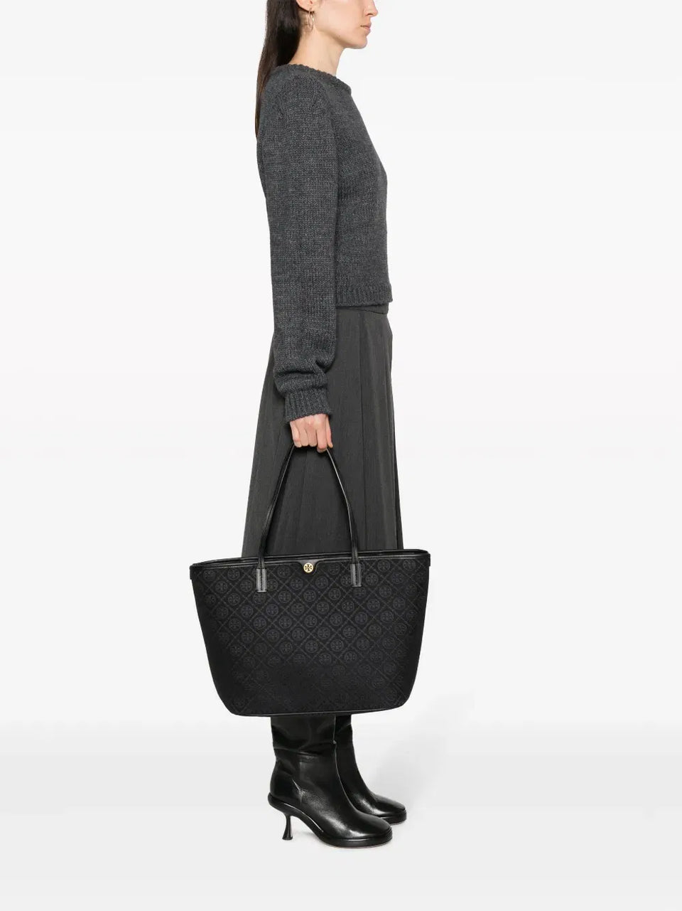 T Monogram zip tote bag