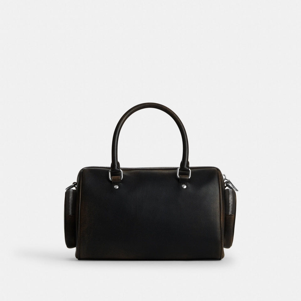 Rowan Satchel Bag With Pockets In Loved Leather