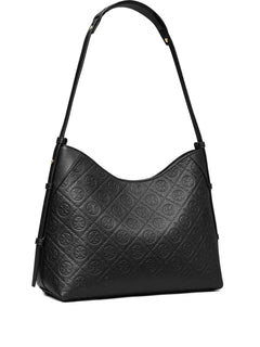 T Monogram pebble-leather shoulder bag