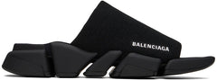 Balenciaga Black Speed 2.0 Slides
