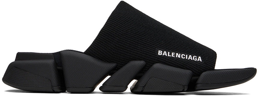Balenciaga Black Speed 2.0 Slides