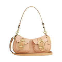 Coach Ashton Shoulder Bag In Signature Leather in Gold Faded Blush