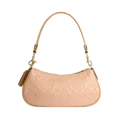 Coach Ashton Shoulder Bag In Signature Leather in Gold Faded Blush
