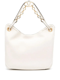VLogo Moon leather tote bag