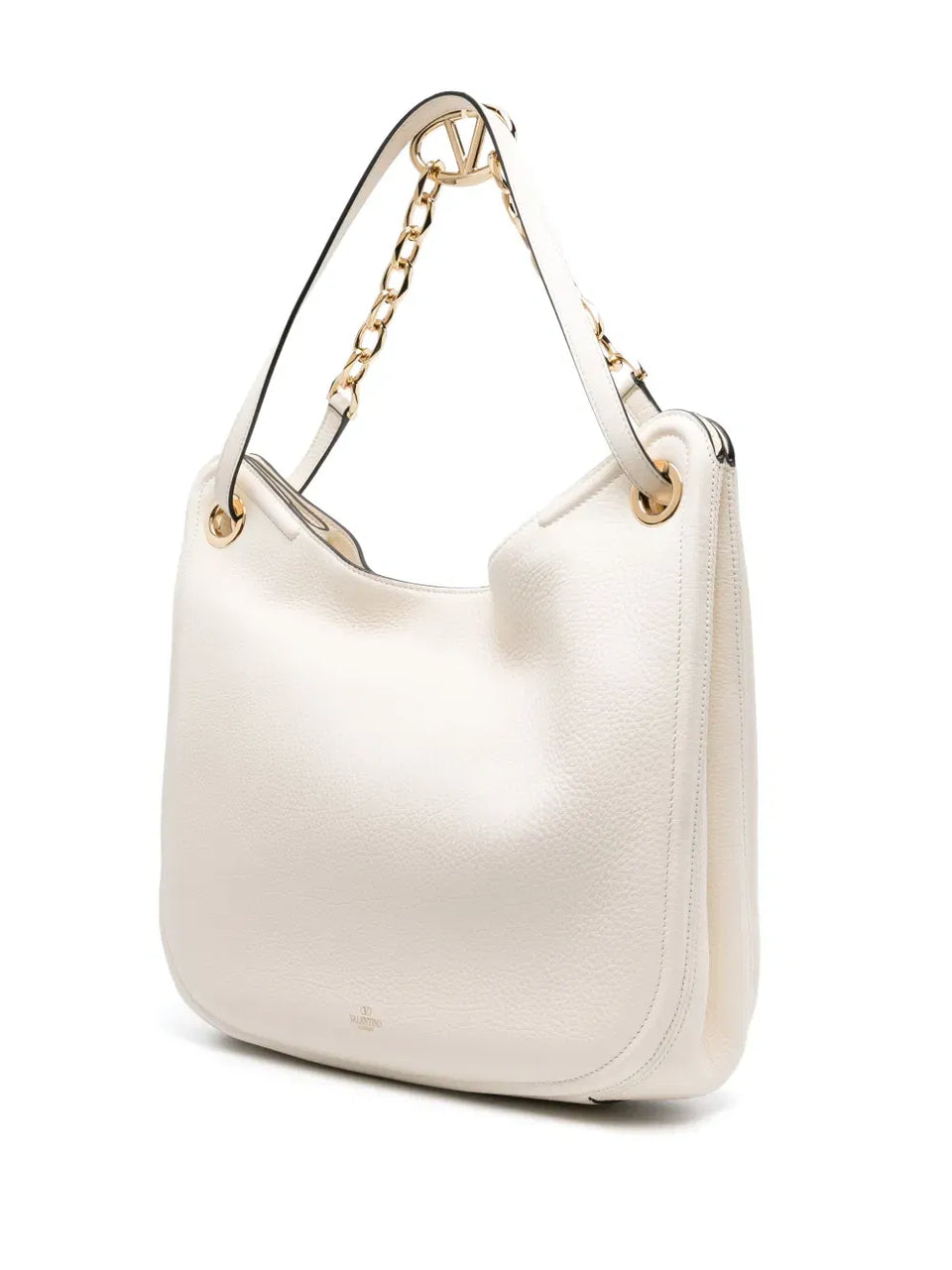 VLogo Moon leather tote bag