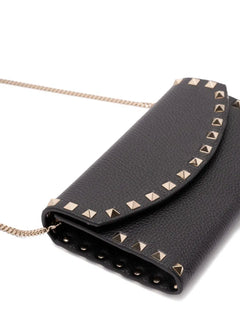 rockstud-embellished chain shoulder bag