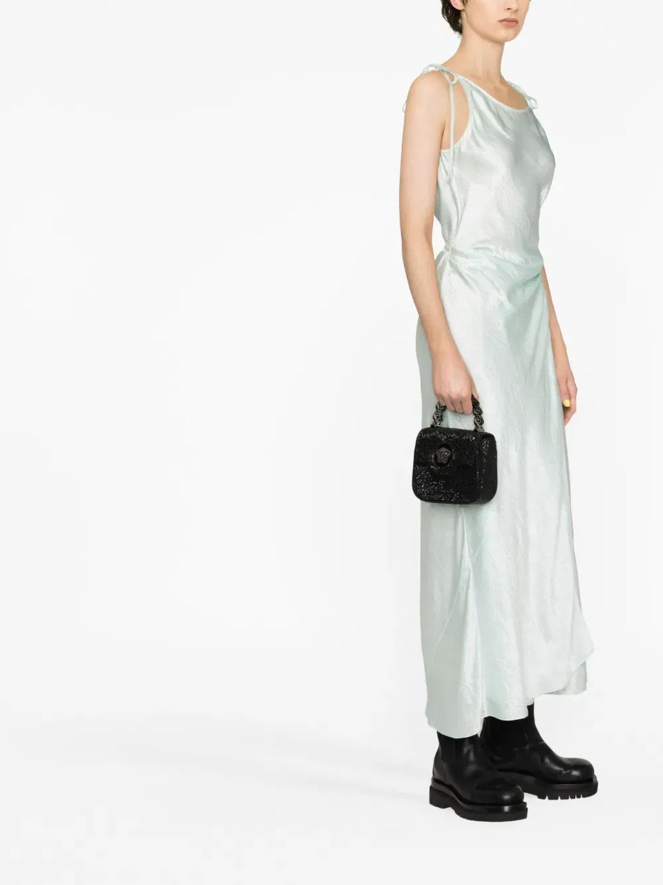 La Medusa crystal-embellished mini bag