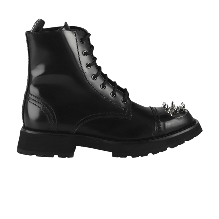 Alexander McQueen Punk Stud Boot Black