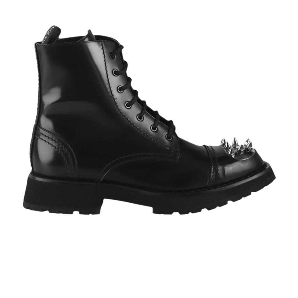 Alexander McQueen Punk Stud Boot Black