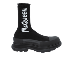 Alexander McQueen Tread Slick Boot Black Graffiti