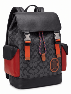 Coach Rivington Backpack in Colourblock Signature Canvas with Coach Patch (Style No. 69291)