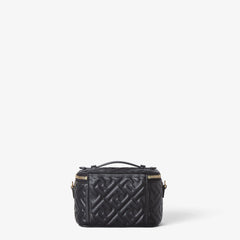 Black nappa leather mini-bag with FF motif
