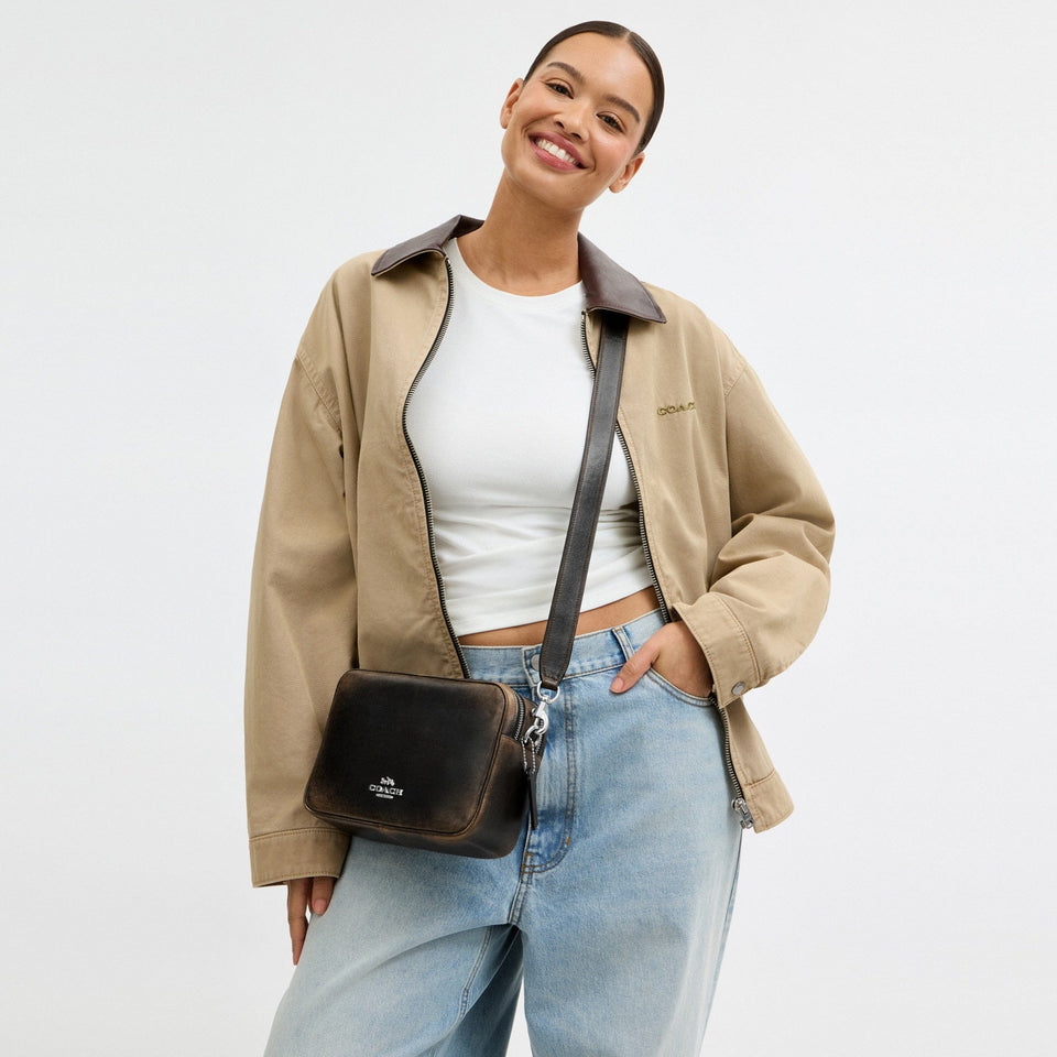 Carey Crossbody Bag In Loved Leather