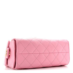 Caviar Quilted Mini Chanel 25 Handbag Pink