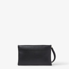 Black nappa leather pochette